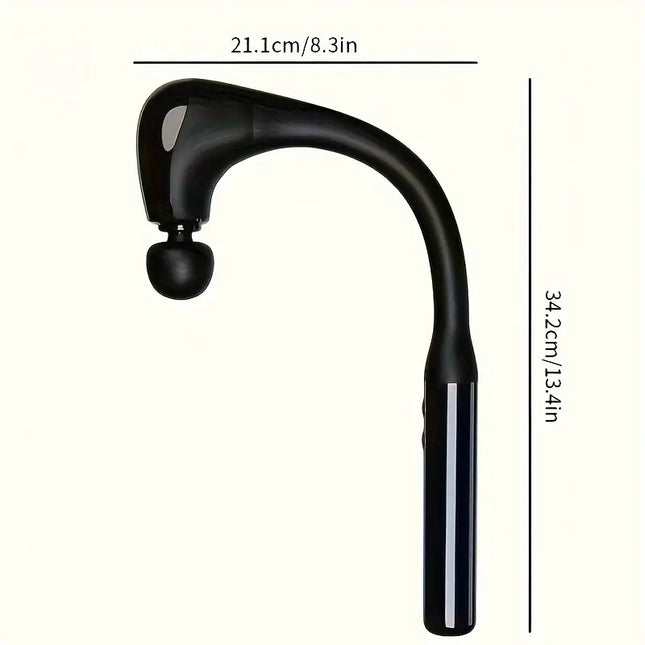 1pc High-Powered Fascia Gun Massage Tool-Black
