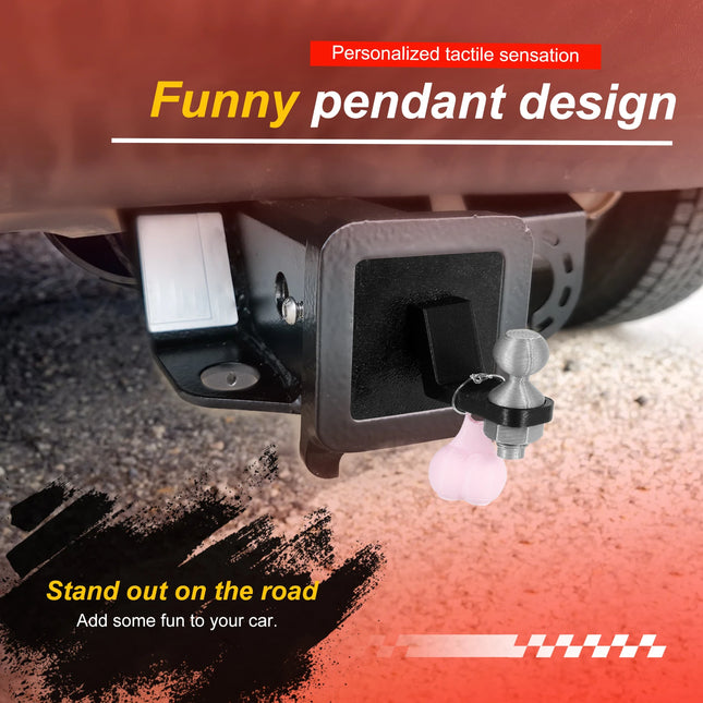 2024 New 50mm Trailer Hook Cover Car Tow Bar Ball Cover with Tiny Nuts Waterproof Plastic Towing Hitch Covers Trucks Accessories