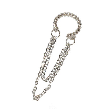 1 pc Punk Jewelry Gold Silver Chain Cartilage Earrings Ear Cuff Hiphop Accessory-4