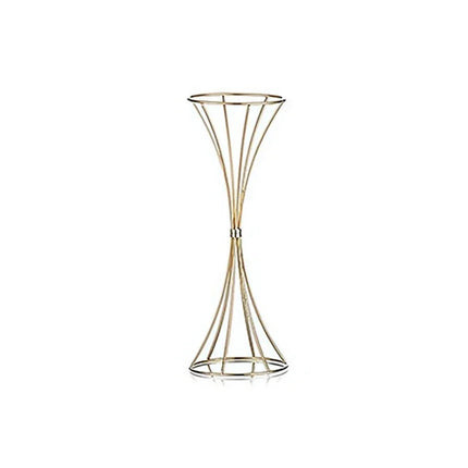 2-Pack Iron Flower Stand Vases Wedding Centerpiece Stands Gold
