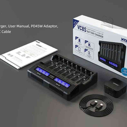 XTAR VC8S Multifunctional Battery Charger